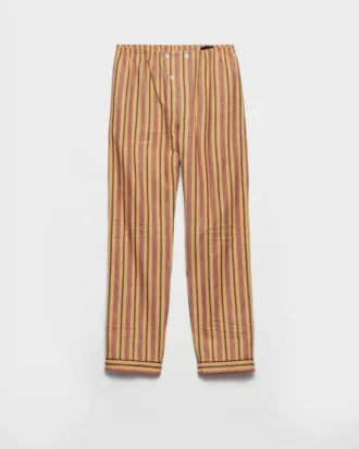 Striped Cotton Pants