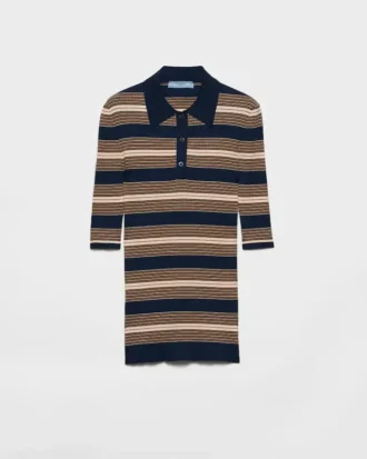 Striped Cotton Polo Shirt