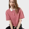 Striped Jersey Polo Shirt