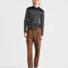 Striped Superfine Wool Crew-Neck Sweater