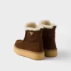 Suede and Shearling Booties