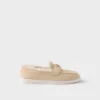 Suede and Shearling Loafers