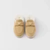 Suede and Shearling Slippers