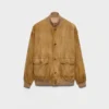 Suede Blouson Jacket