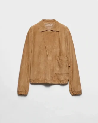 Suede Blouson Jacket