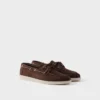 Suede Boat Shoes with Laces