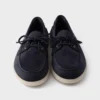 Suede Boat Shoes with Laces