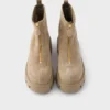 Suede Booties with Zip