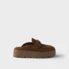 Suede Flatform Mules