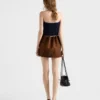 Suede Miniskirt