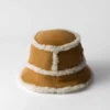 Suede Shearling Bucket Hat