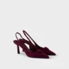 Suede Slingback Pumps