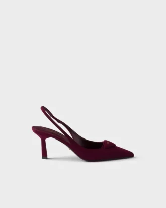 Suede Slingback Pumps