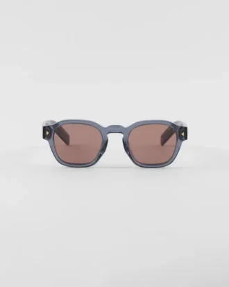 Sunglasses with Iconic Metal Plaque