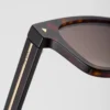 Sunglasses with Iconic Metal Plaque