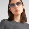 Sunglasses with Prada Triangle Logo