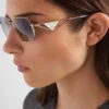 Sunglasses with Prada Triangle Logo
