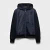 Technical Cotton and Re-Nylon Hoodie