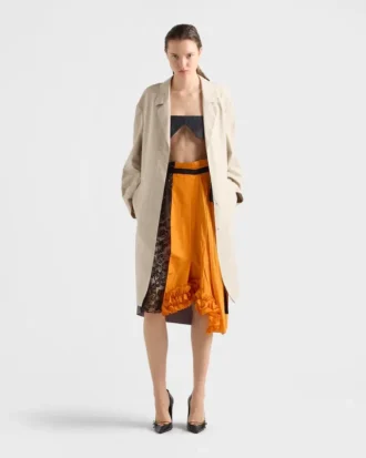 Technical Taffeta Patchwork Skirt