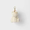 Teddy Bear Key Ring Charm with Metal Ring