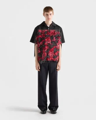 Timecapsule Printed Shirt with Fringes