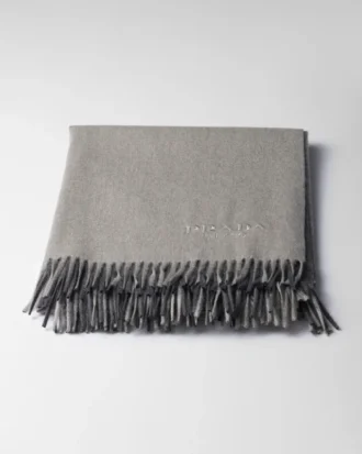 Two-Tone Cashmere and Wool Throw