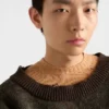 Wide-Neck Shetland Wool Sweater