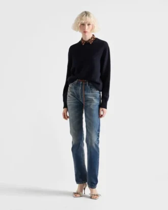 Wool and Cashmere Crew-Neck Sweater