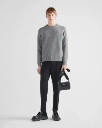 Wool and Cashmere Crew-Neck Sweater