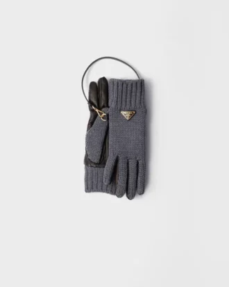 Wool and Nappa Leather Gloves