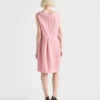 Wool Knit Dress with Bow