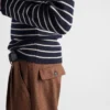 Wool Pinstripe Pants