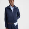 Zippered Technical Fabric Jacket